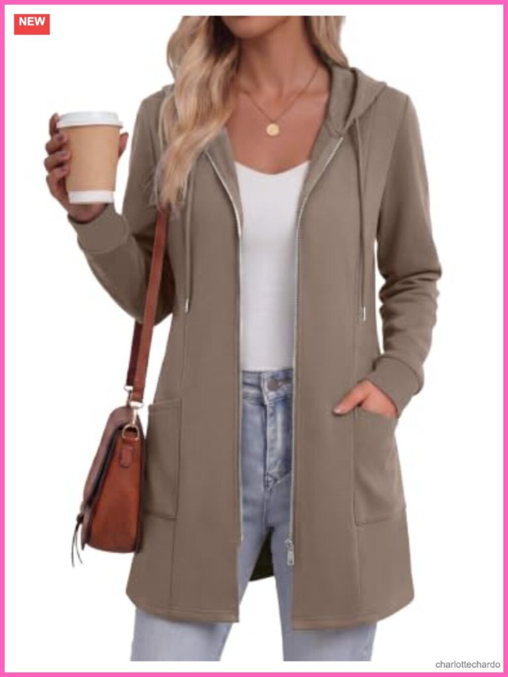 Zeagoo Women's Fleece Lined Zip Up Hoodie Sweatshirt Long Sleeve Fall Jacket